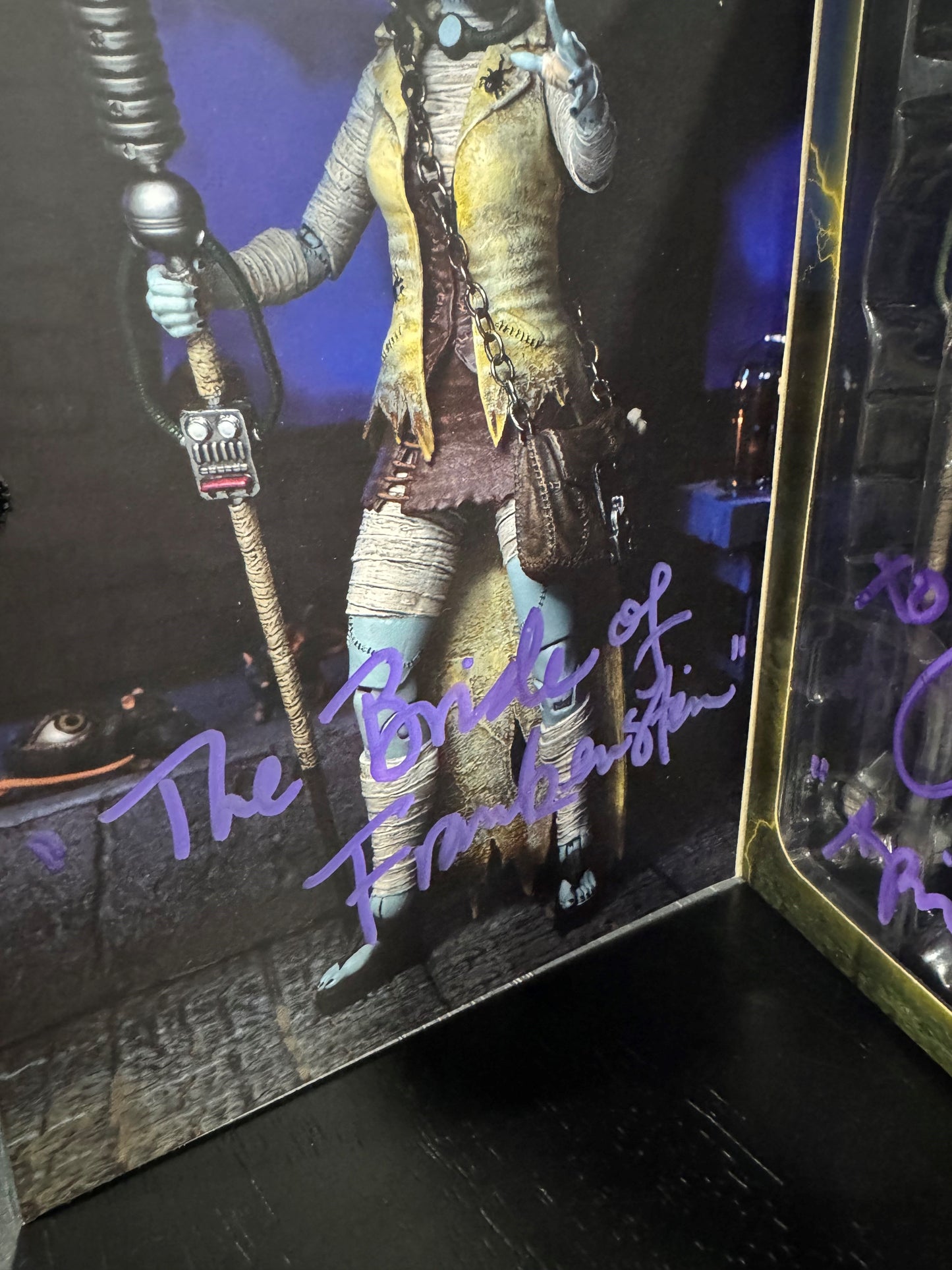 Signed: Universal Monsters x Teenage Mutant Ninja Turtles - April as The Bride of Frankenstein 7” Scale Action Figure
