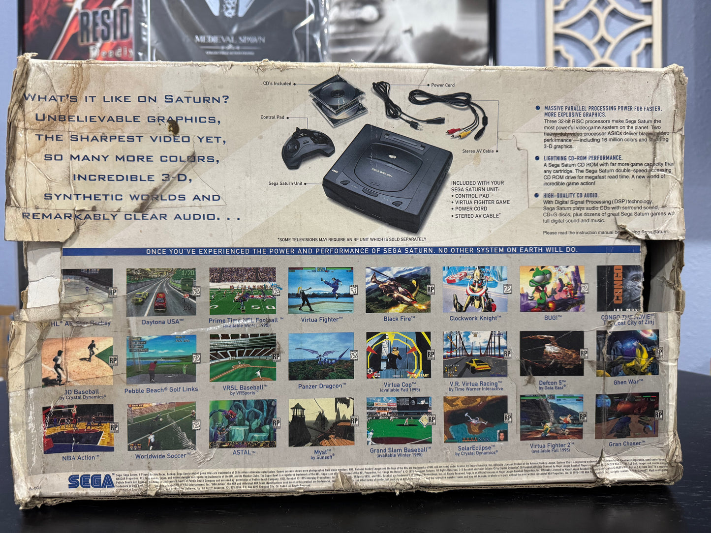 Sega Saturn Console W/ Controller In Box