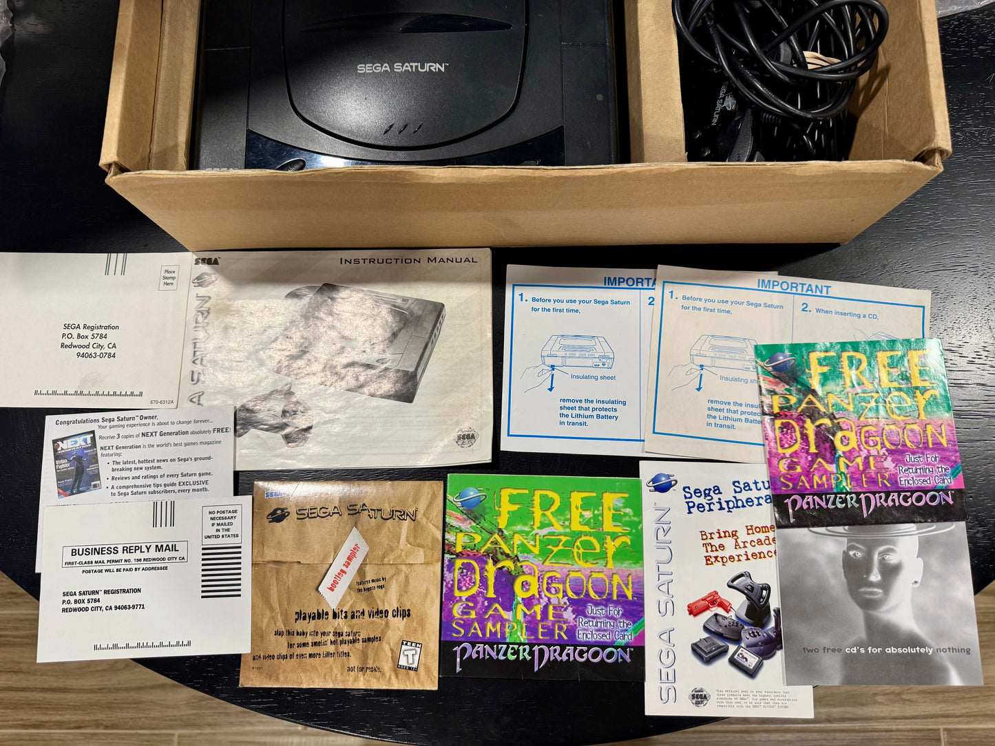 Sega Saturn Console W/ Controller In Box