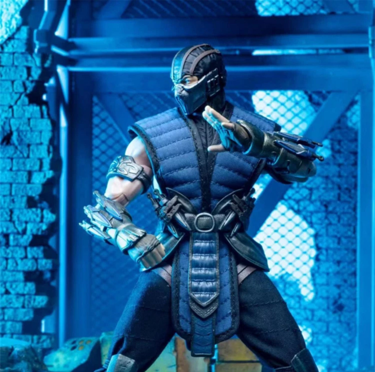 JM toys 1/12 ZK001 Frozen 1:12 Figure SUB ZERO Mortal Kombat 6.5"