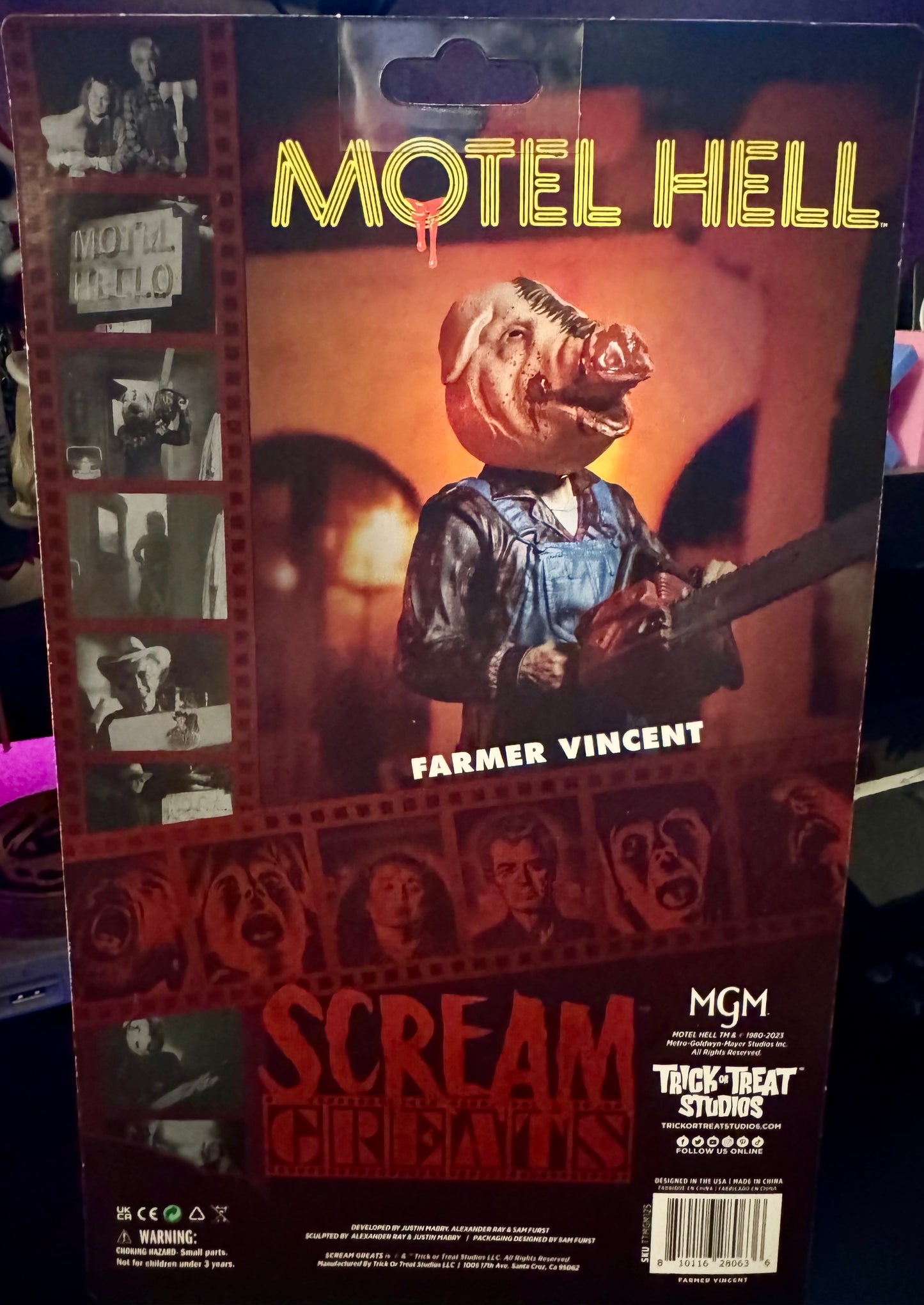 SCREAM GREATS - MOTEL HELL - FARMER VINCENT 8" FIGURE