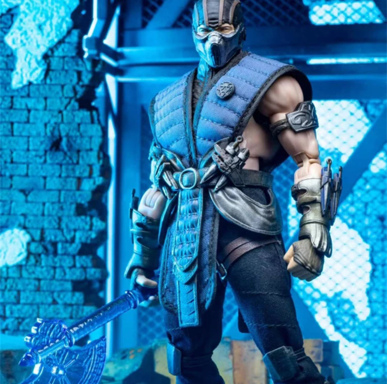 JM toys 1/12 ZK001 Frozen 1:12 Figure SUB ZERO Mortal Kombat 6.5"