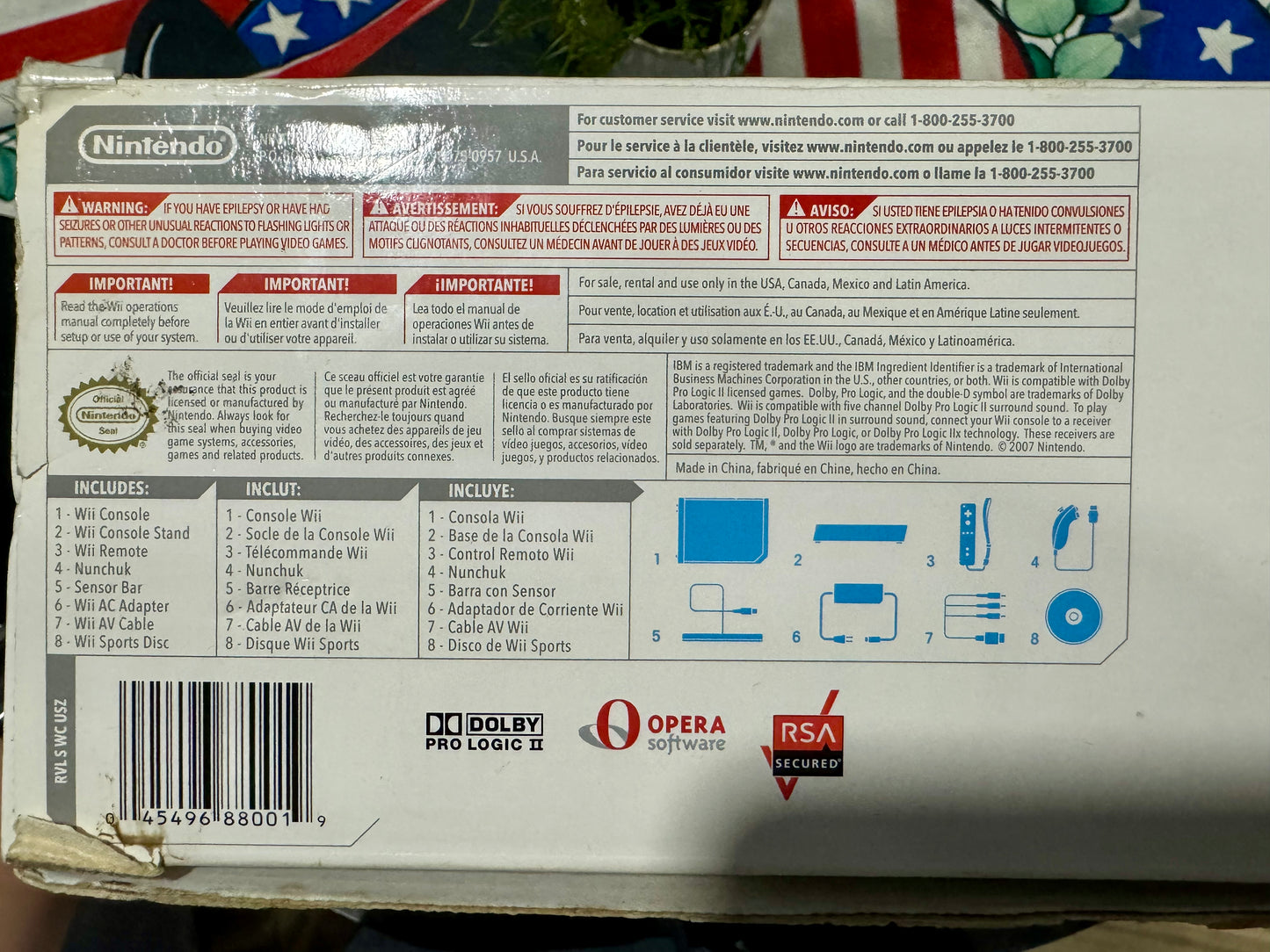 Nintendo Wii White Console with Wii Sports!