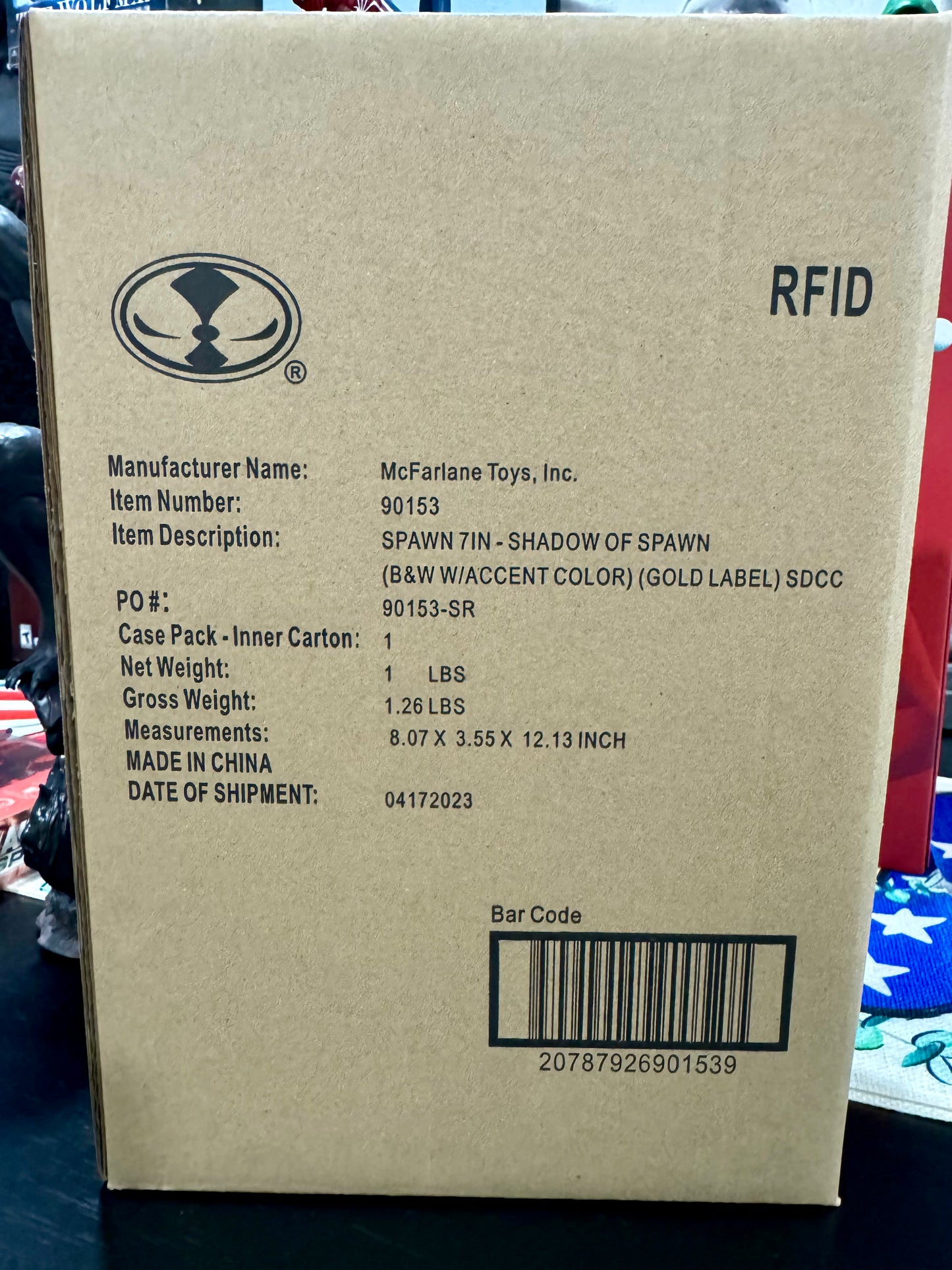 Spawn's Universe Spawn (Shadow of Spawn) BBTS Exclusive Limited Black & White Accent Edition Figure