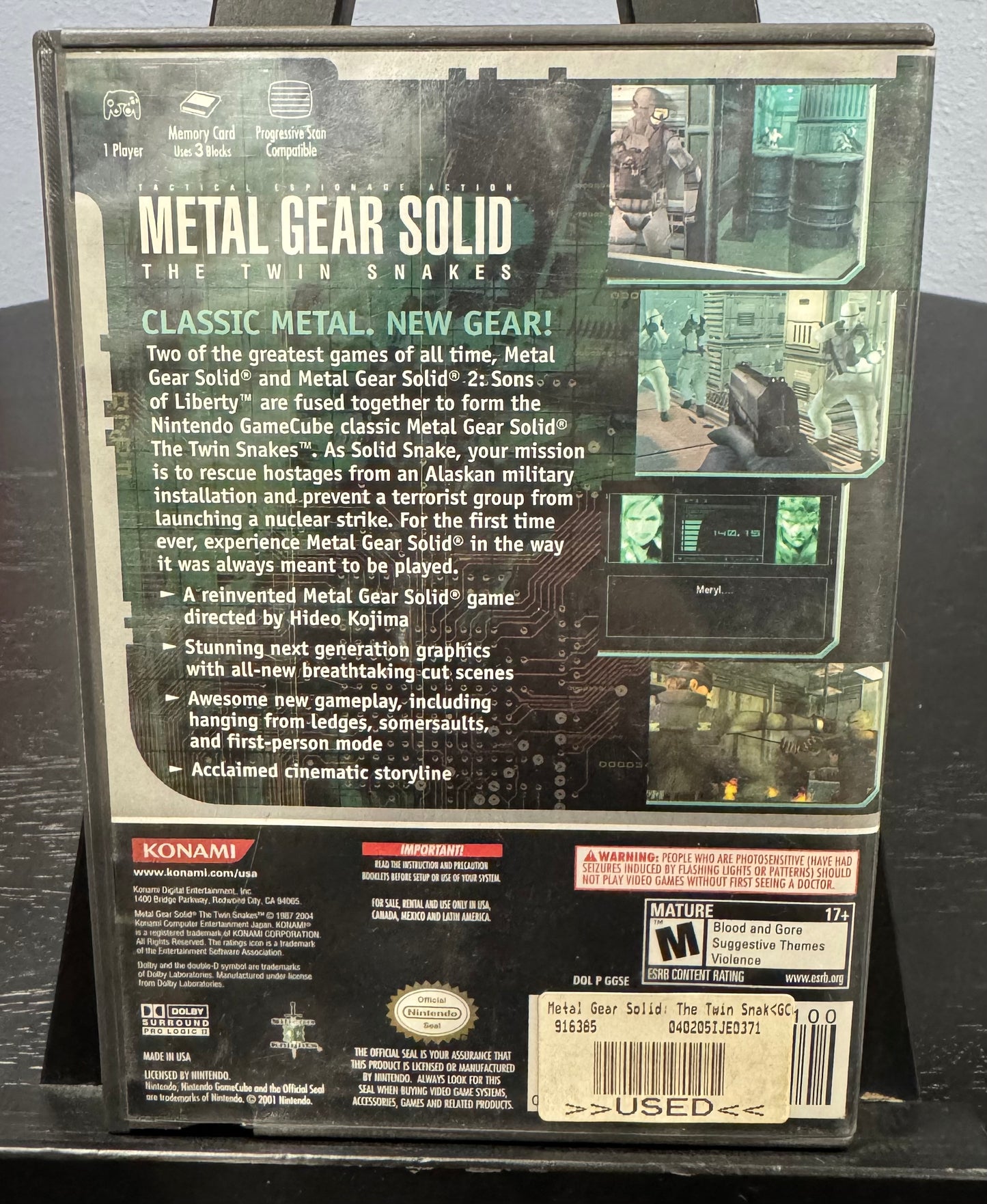 Metal Gear Solid The Twin Snakes Nintendo GameCube