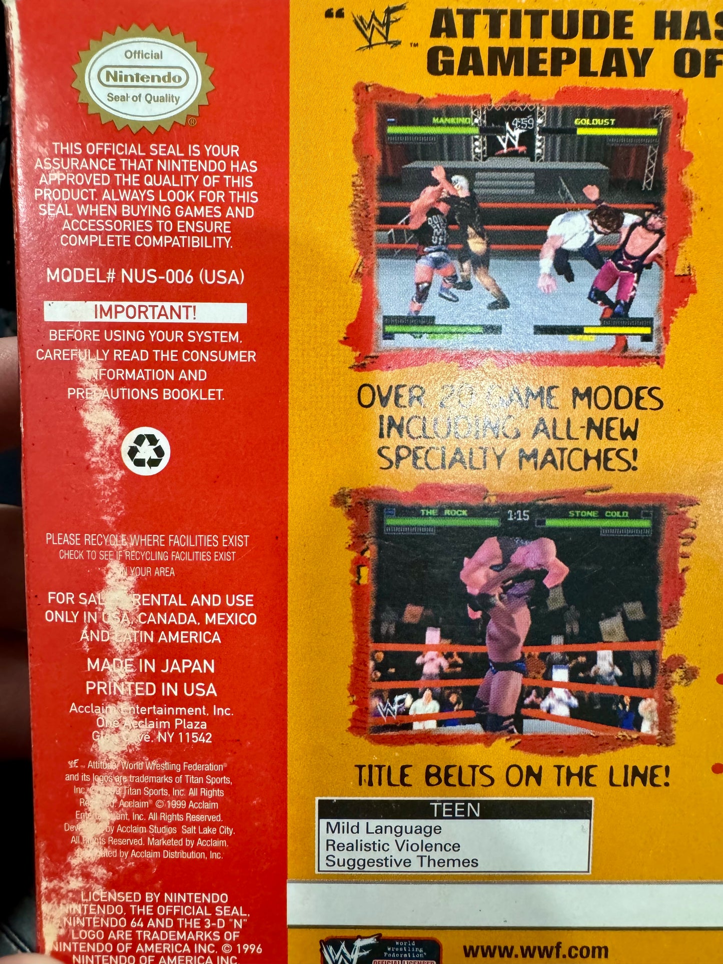 WWF Attitude Nintendo 64