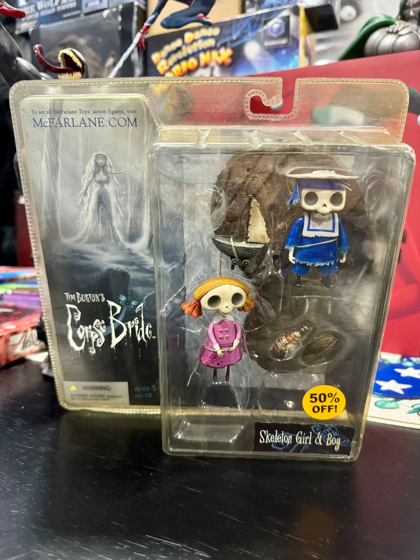 McFarlane Tim Burton’s Corpse Bride Skeleton Girl & Boy Series One