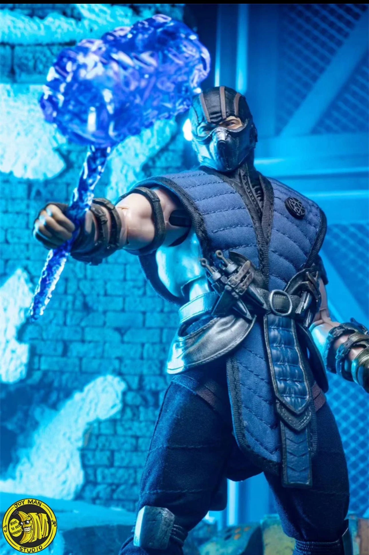 JM toys 1/12 ZK001 Frozen 1:12 Figure SUB ZERO Mortal Kombat 6.5"