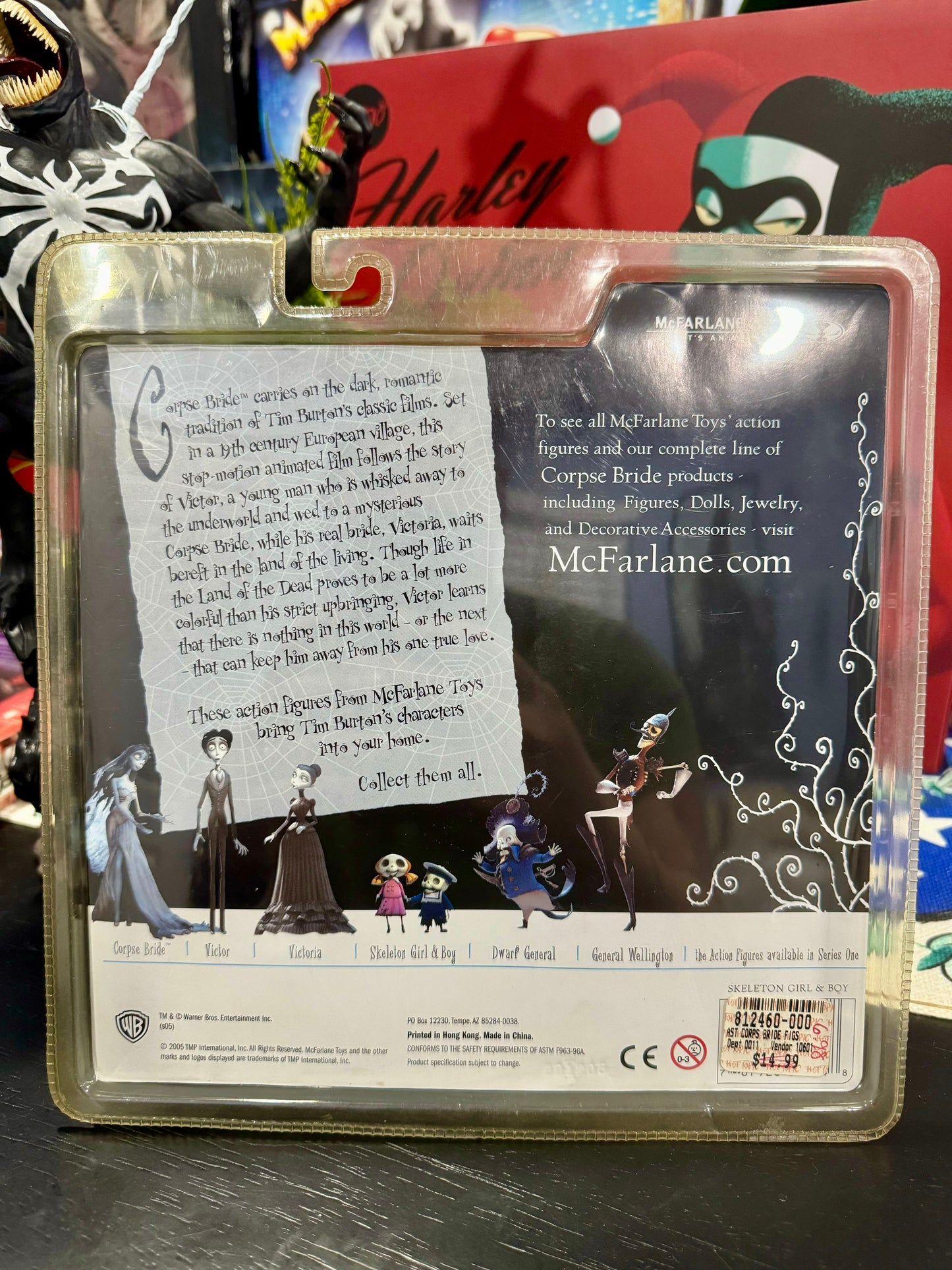 McFarlane Tim Burton’s Corpse Bride Skeleton Girl & Boy Series One