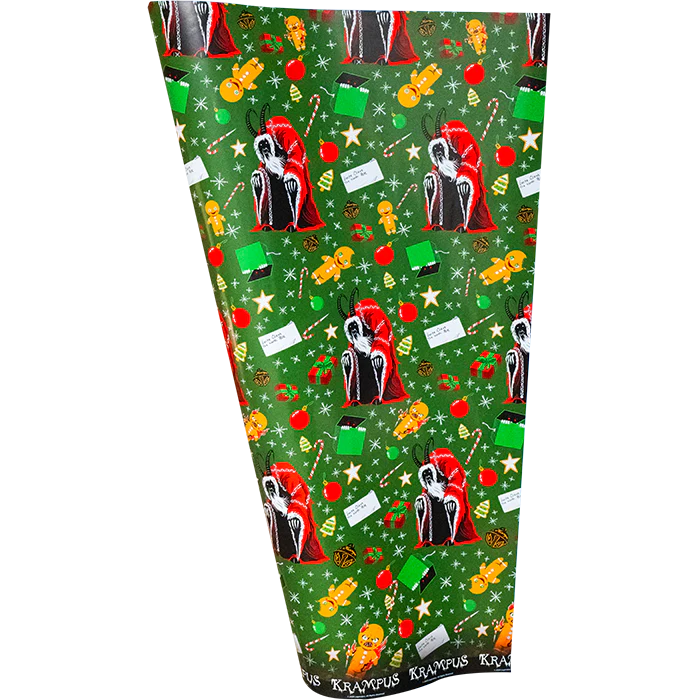 KRAMPUS - SEASONS GREETINGS WRAPPING PAPER