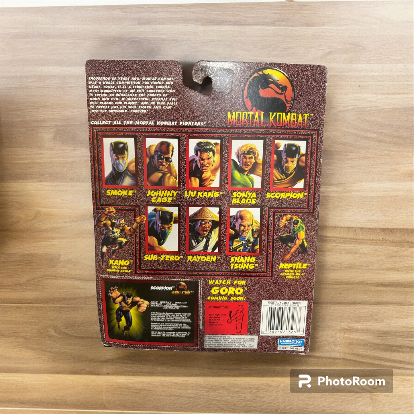 Mortal Kombat Scorpion Action Figure 1994 Hasbro