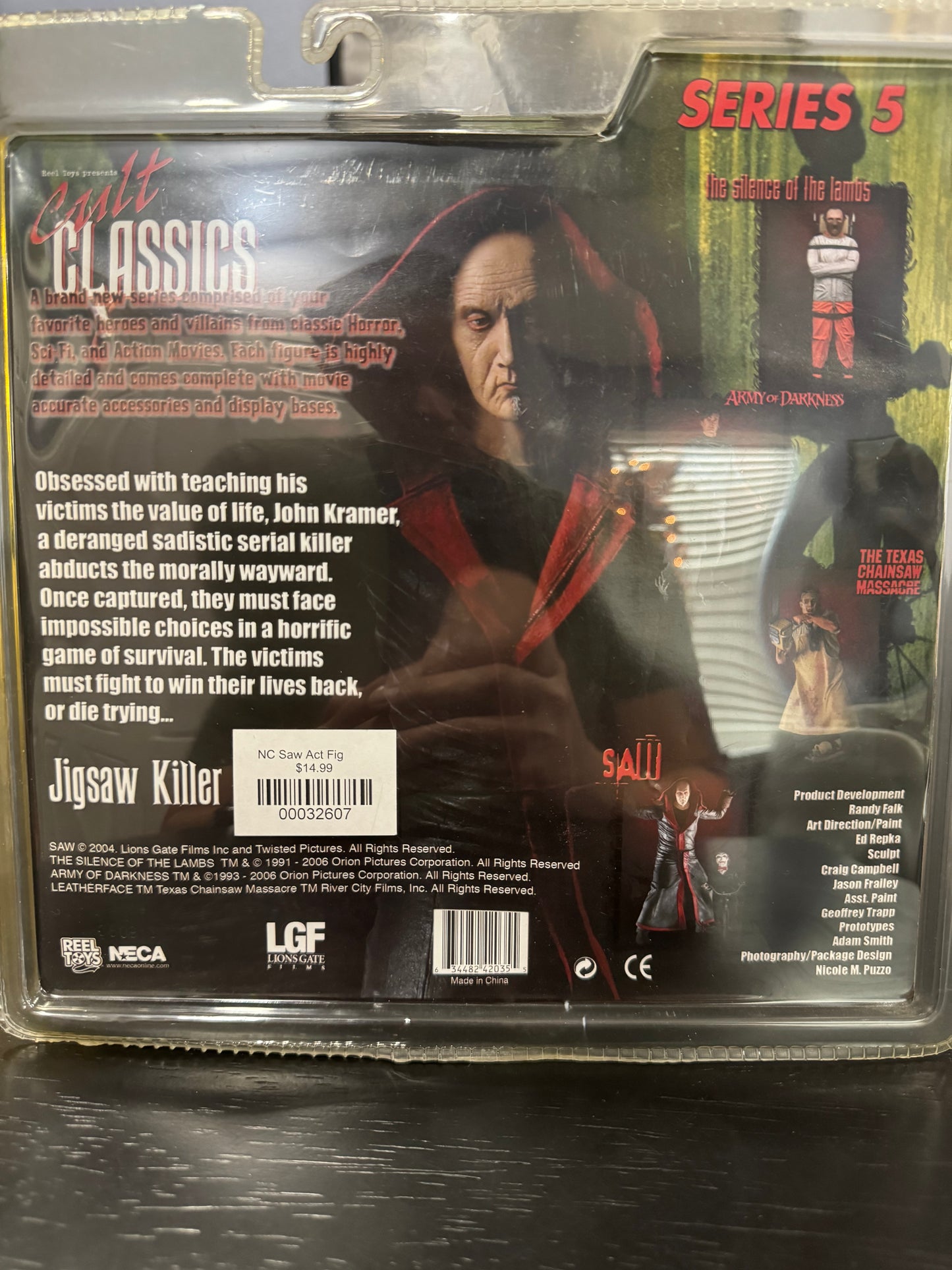 NECA Cult Classics Series 5: SAW JIGSAW KILLER UNMASKED