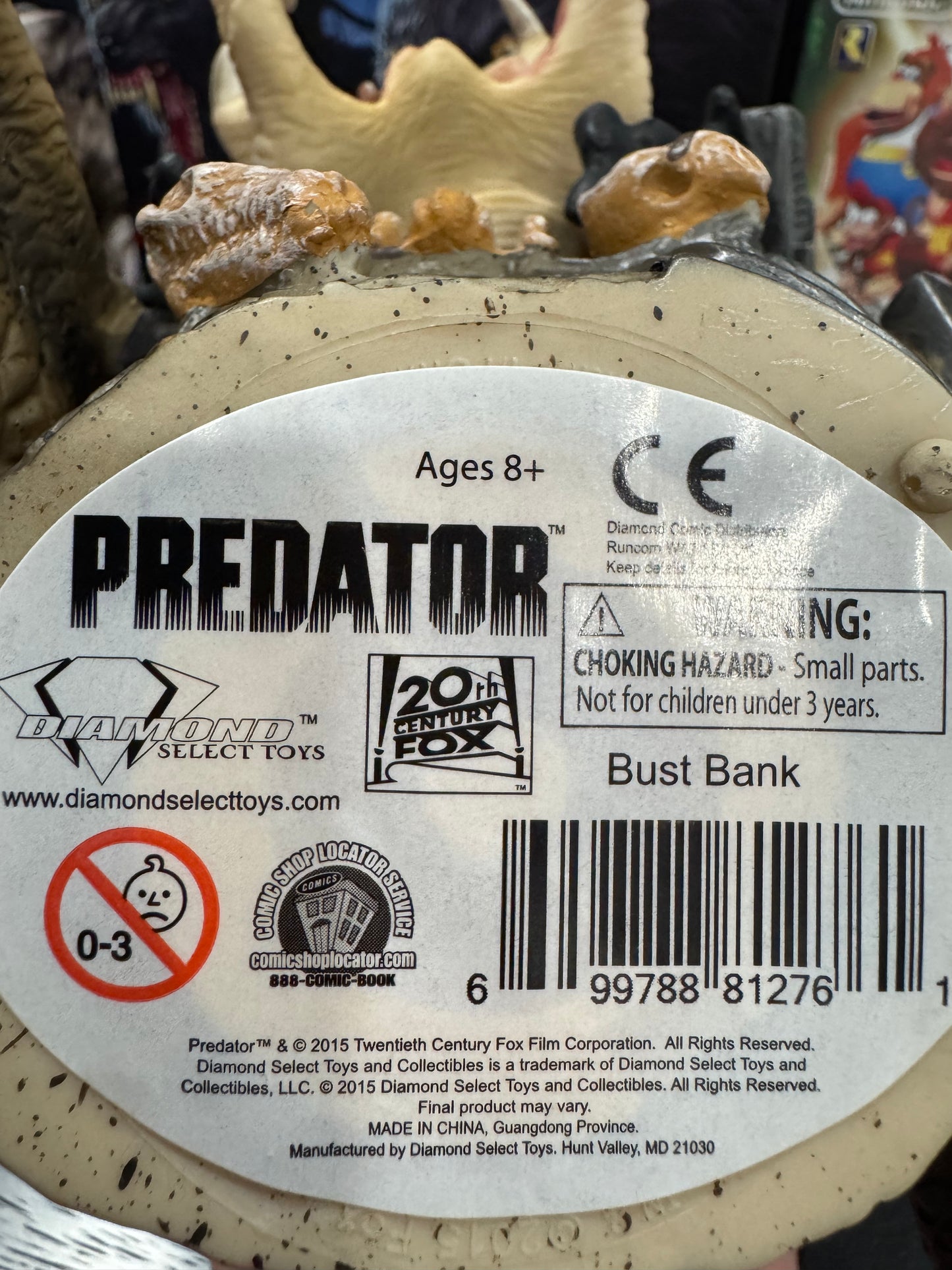 Diamond Select Unmasked Predator Bust Bank