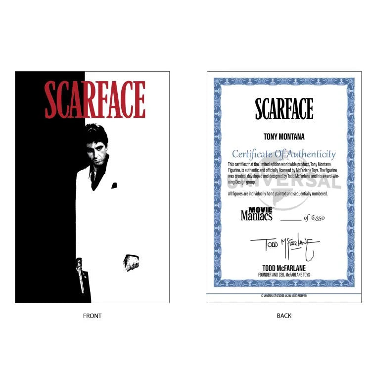 Scarface Movie Maniacs Tony Montana 6" Limited Edition Figure