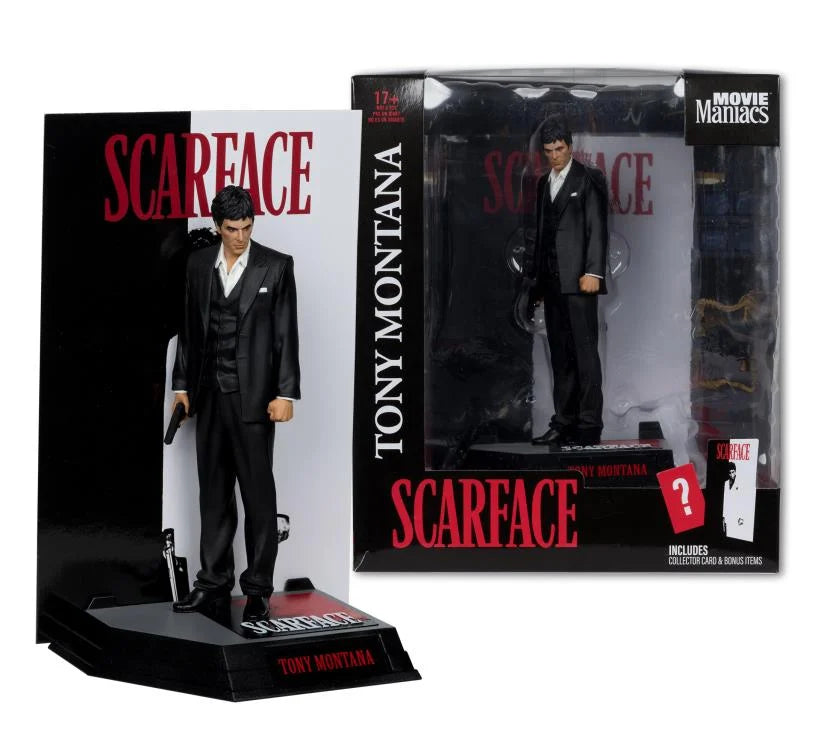 Scarface Movie Maniacs Tony Montana 6" Limited Edition Figure