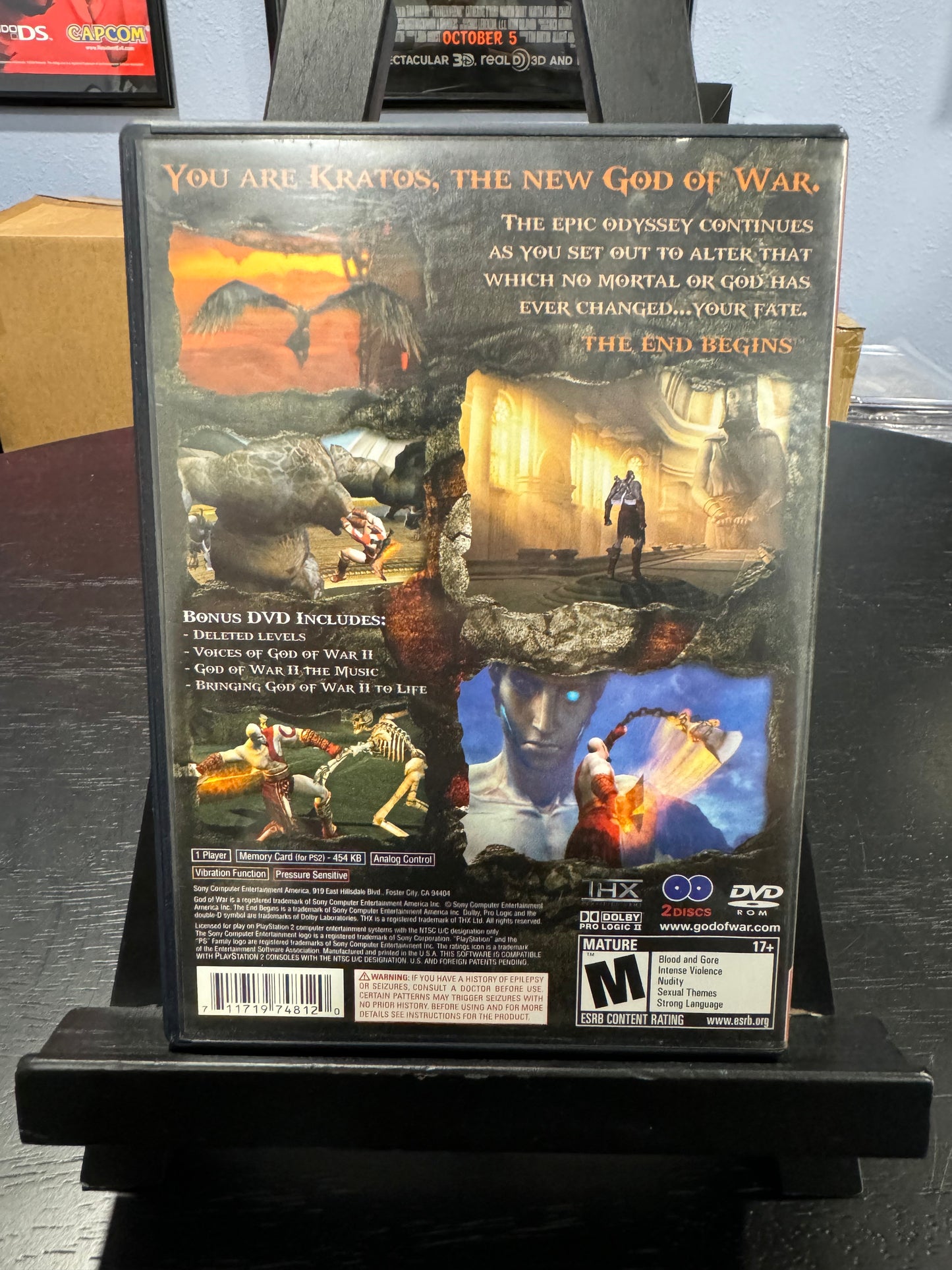 God of War II PS2 Game & LIMITED EDITION BRADYGAMES STRATEGY GUIDE