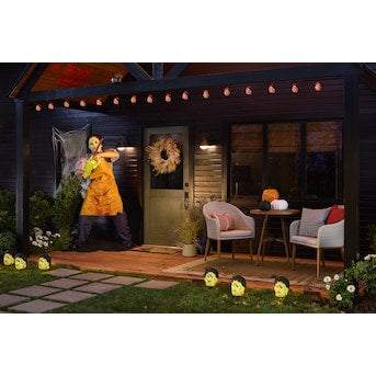 The Texas Chainsaw Massacre String lights 8-Count Flickering LED Battery-operated Red Halloween Lights