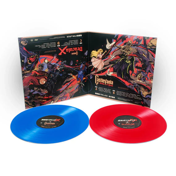 Castlevania: Rondo Of Blood / Dracula X – Original Video Game Soundtrack 2XLP Transparent Blue & Red Vinyl