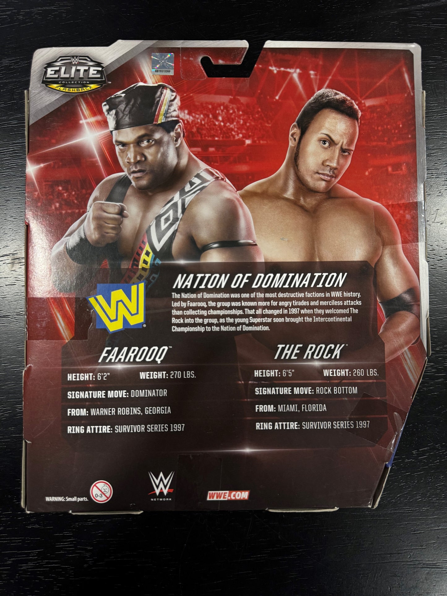 Signed WWE Flashback Elite Collection Farooq & The Rock