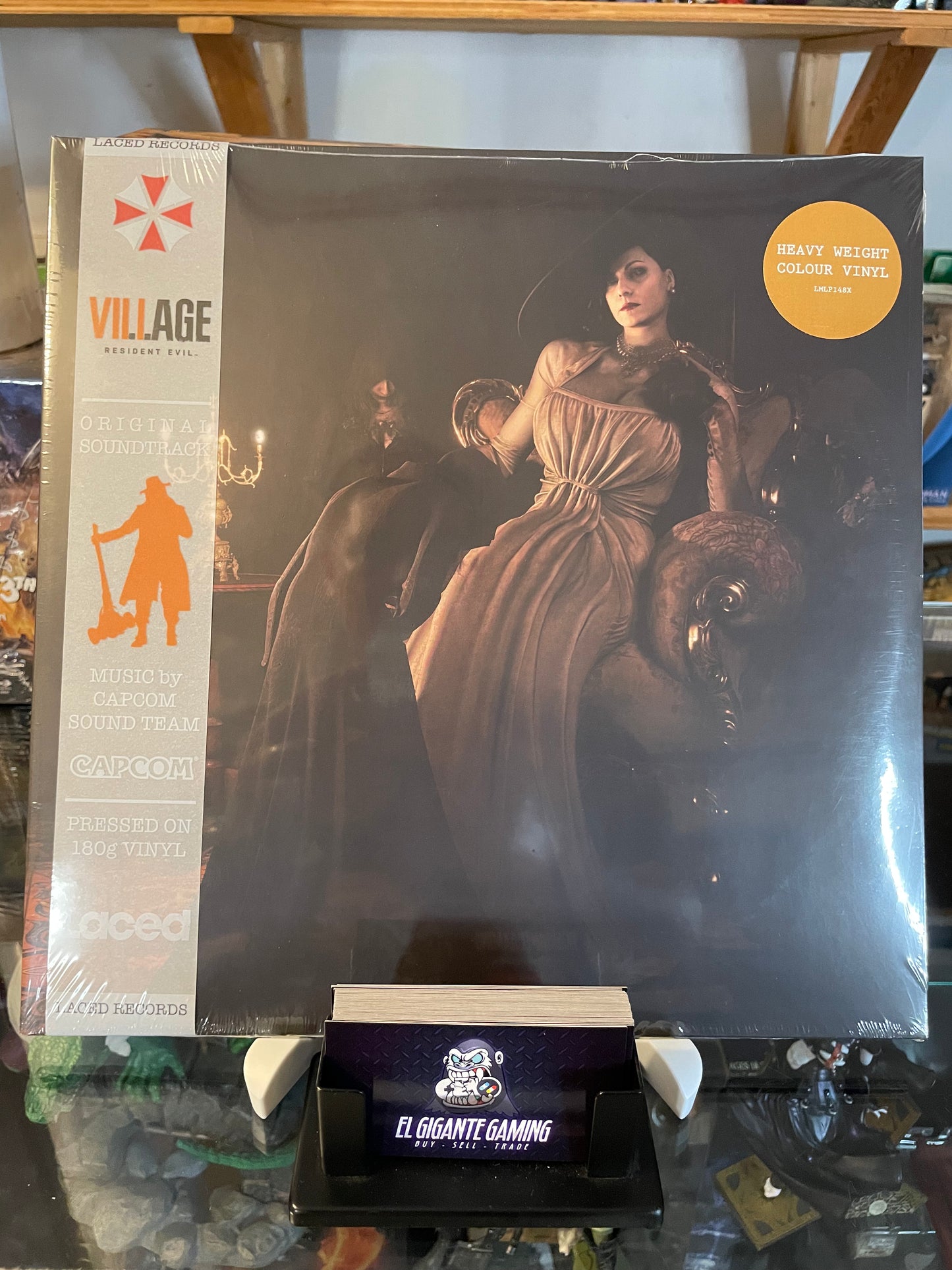 Resident Evil 8 Village VIII Soundtrack 2LP Vinyl Black Smoke Ochre Color OST