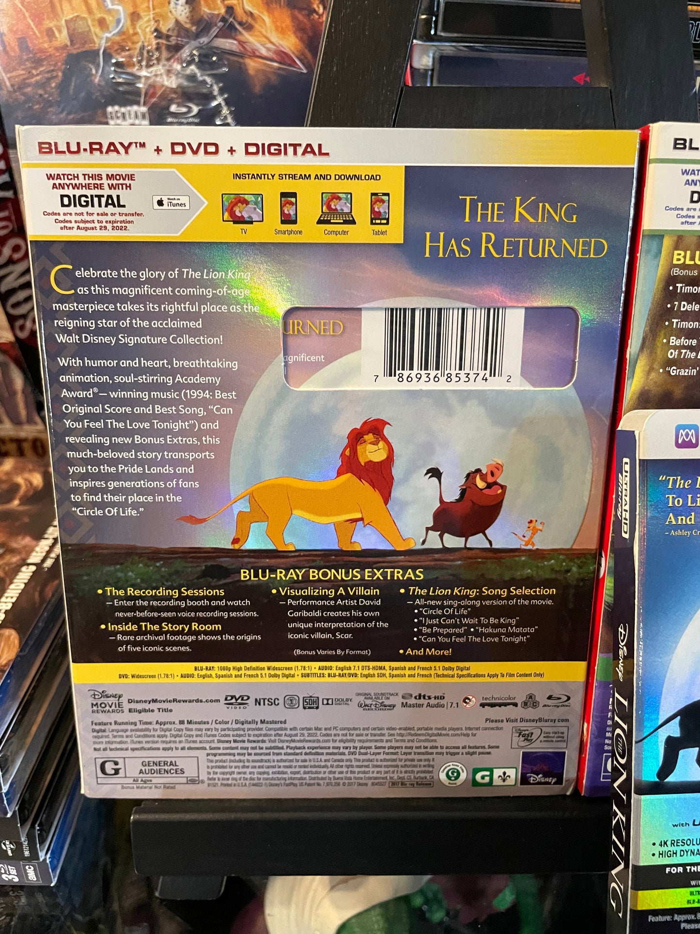 Lion King Bundle: 4K/Blu Rays