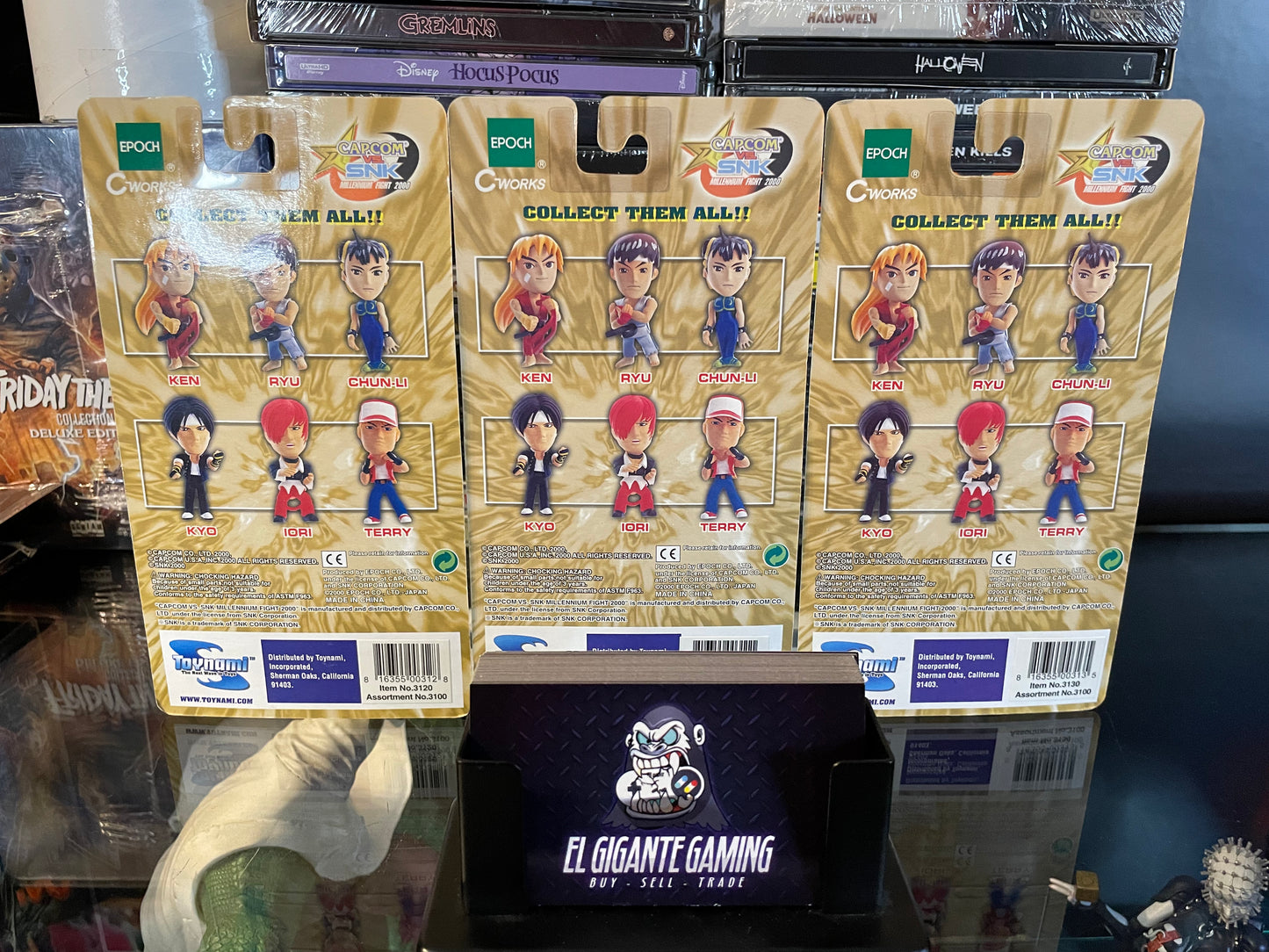 Capcom Vs SNK Street Fighter Ryu, Ken & Chun-Li Key Chains