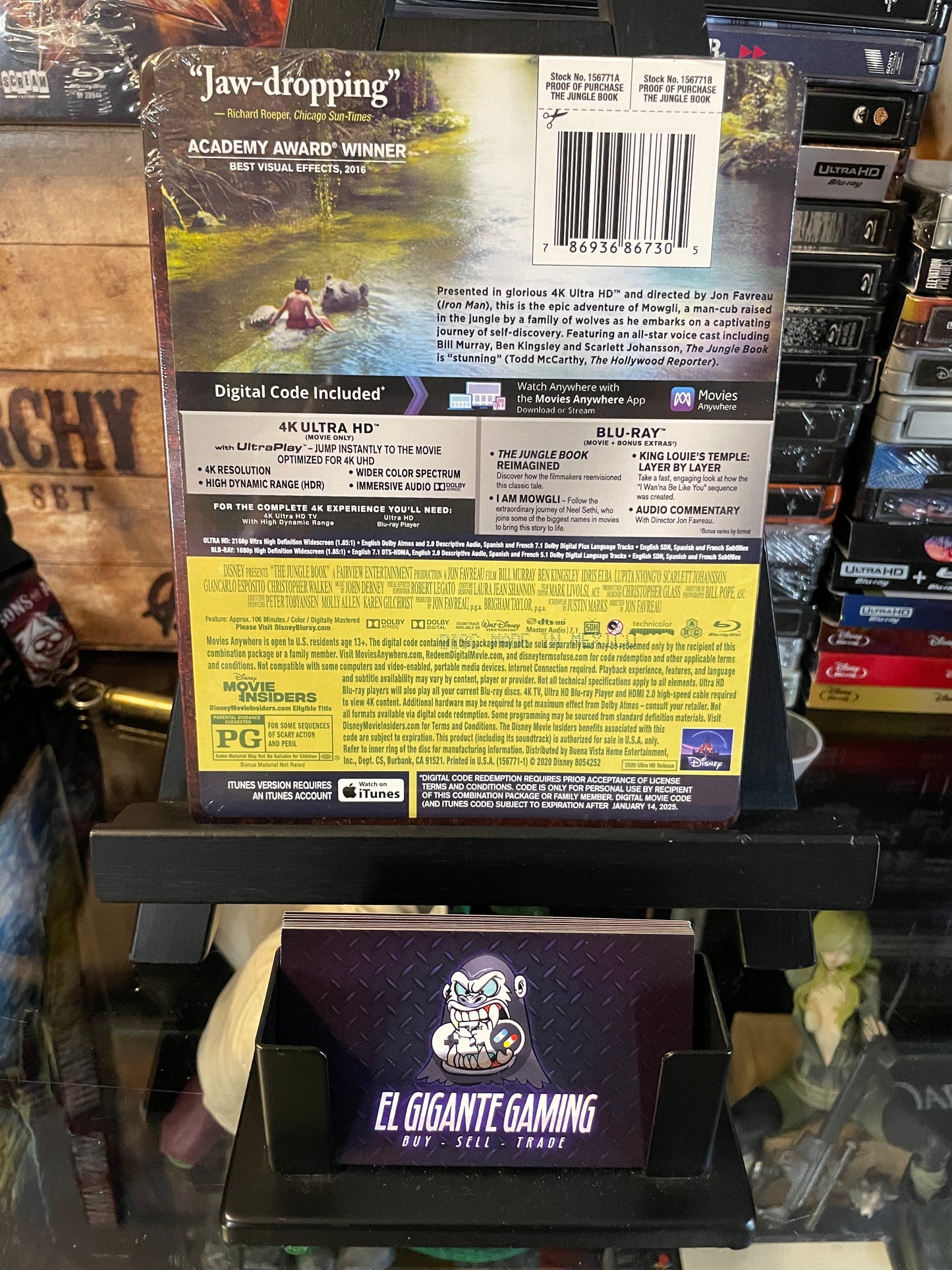 The Jungle Book Steelbook, 4K UHD, Blu-ray