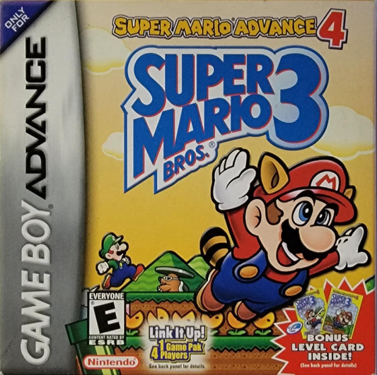 Super Mario Advance 4: Super Mario Bros 3 GBA Gameboy CIB Complete in Box + Card