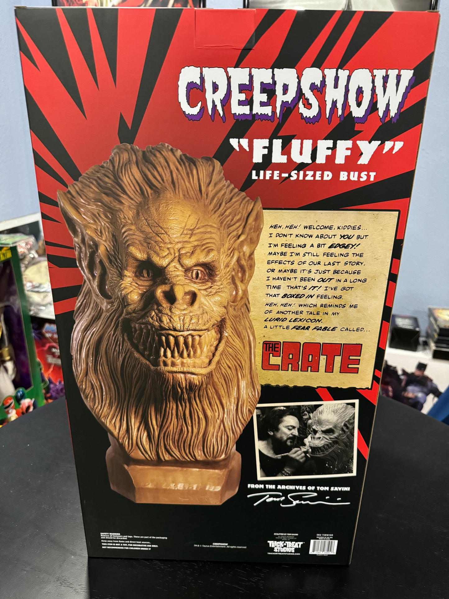 CREEPSHOW - FLUFFY THE CRATE BEAST BUST PROP