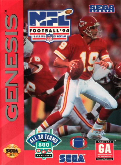 NFL Football '94 Starring Joe Montana Sega Genesis