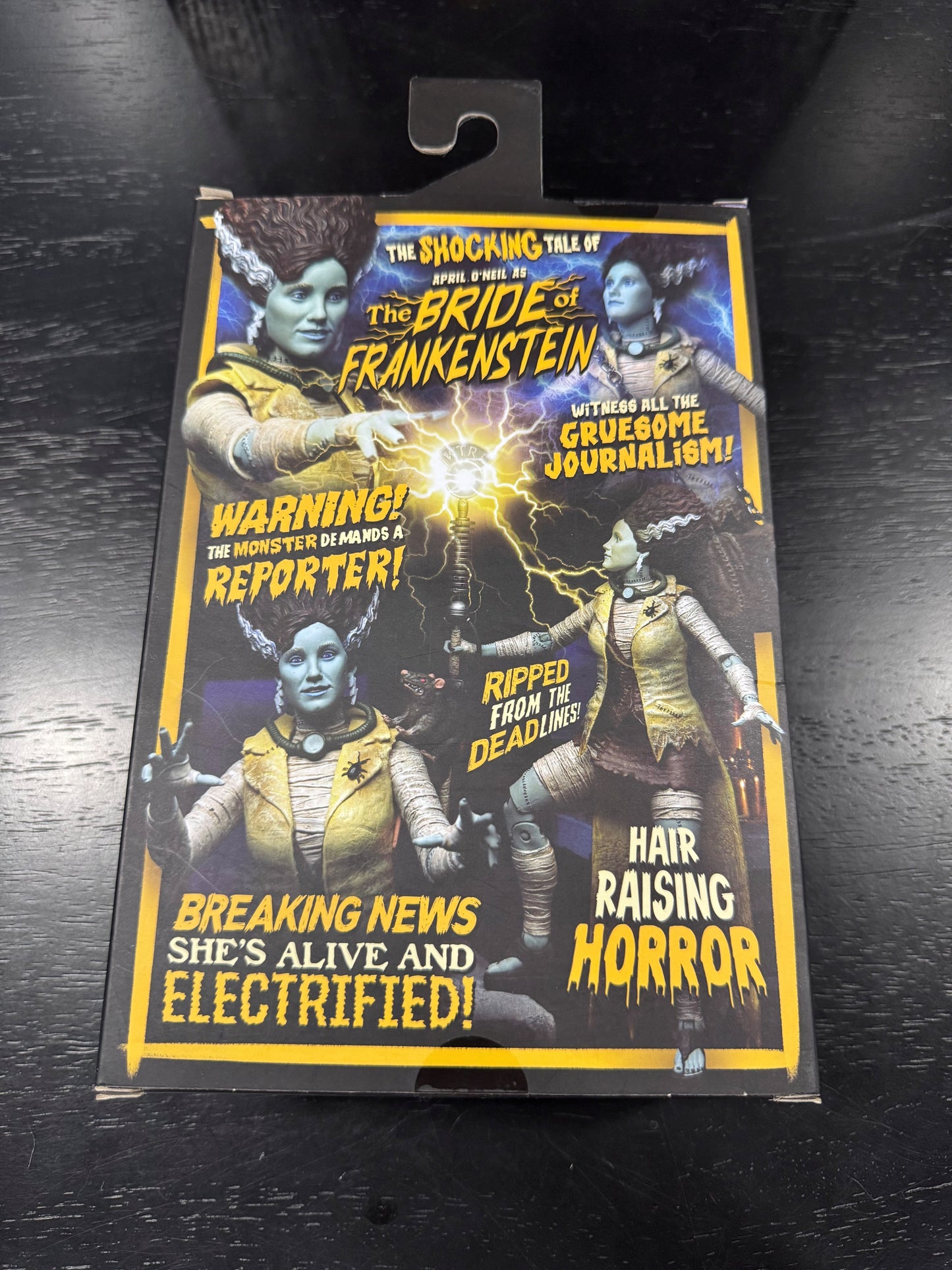 Signed: Universal Monsters x Teenage Mutant Ninja Turtles - April as The Bride of Frankenstein 7” Scale Action Figure