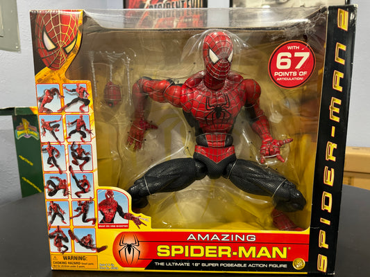 Spider-Man 2 Amazing Spider-Man Ultimate 18” Super Poseable Action Figure