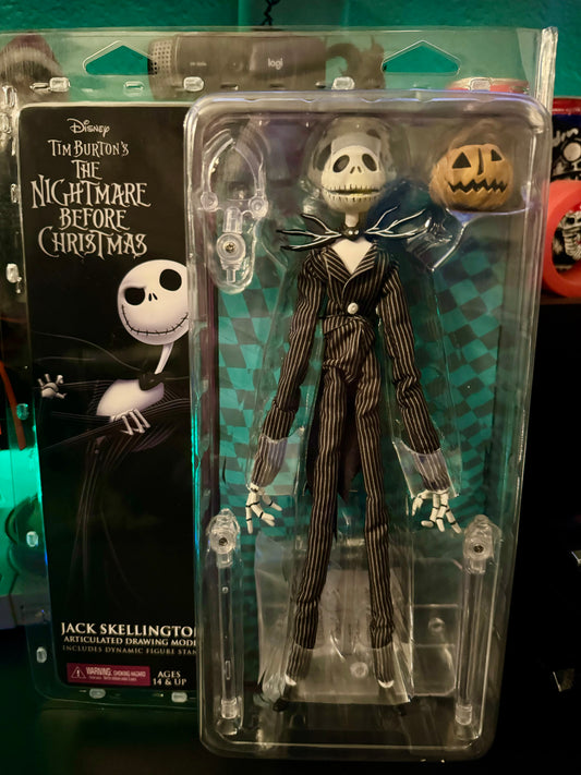 NECA The Nightmare Before Christmas Jack Skellington with Pumpkin Articulated Action Figure