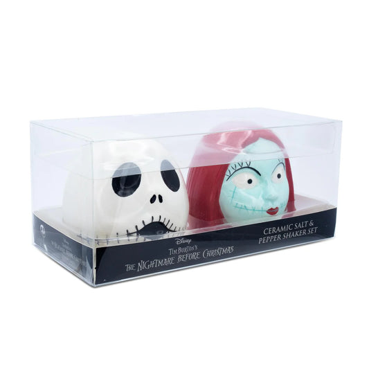 DISNEY THE NIGHTMARE BEFORE CHRISTMAS JACK AND SALLY SALT AND PEPPER SHAKER SET