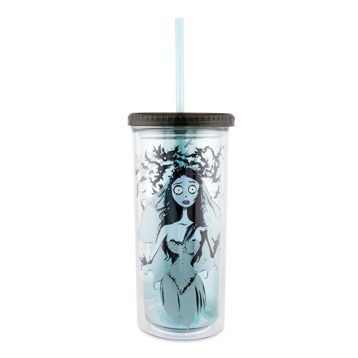 TIM BURTON'S CORPSE BRIDE EMILY 20-OUNCE CARNIVAL CUP WITH LID AND STRAW