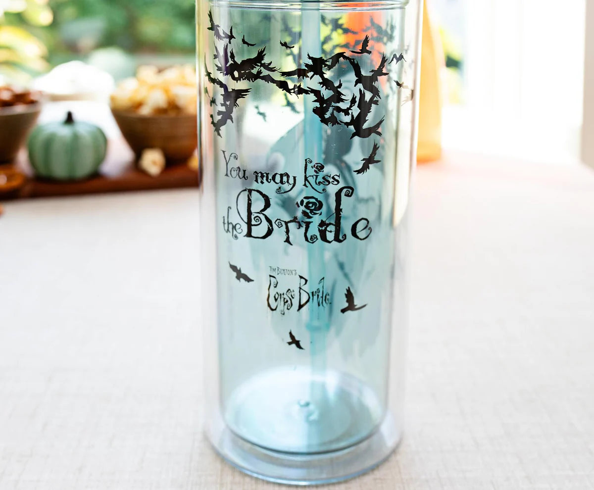 TIM BURTON'S CORPSE BRIDE EMILY 20-OUNCE CARNIVAL CUP WITH LID AND STRAW