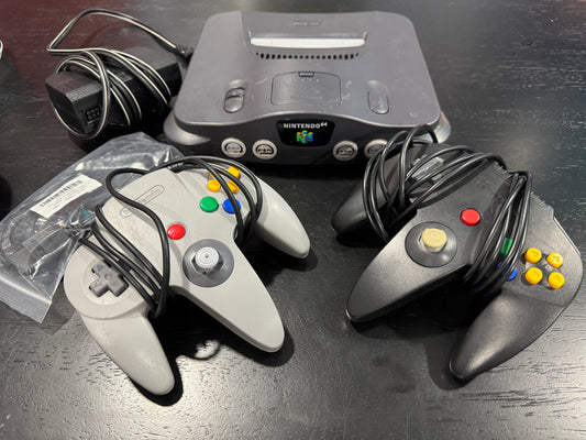 Nintendo 64 Console w/ Controllers & Memory Card