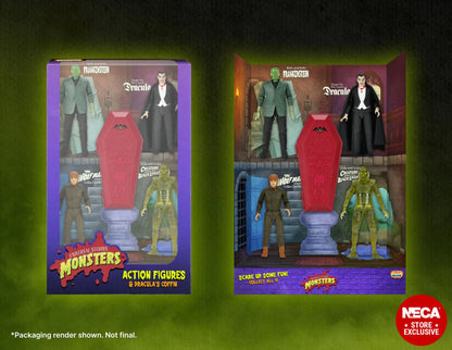 UNIVERSAL MONSTERS - CRYPT CLUB 7” SCALE ACTION FIGURE 4-PACK