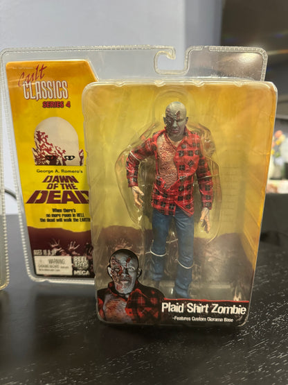 NECA Cult Classics Series 3 Dawn of the Dead Flyboy, Plaid Shirt Zombie & Hare Krishna Zombie