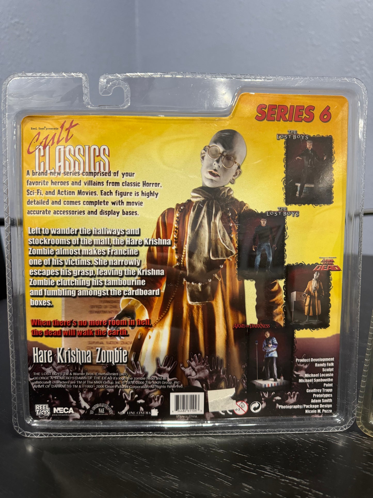 NECA Cult Classics Series 3 Dawn of the Dead Flyboy, Plaid Shirt Zombie & Hare Krishna Zombie