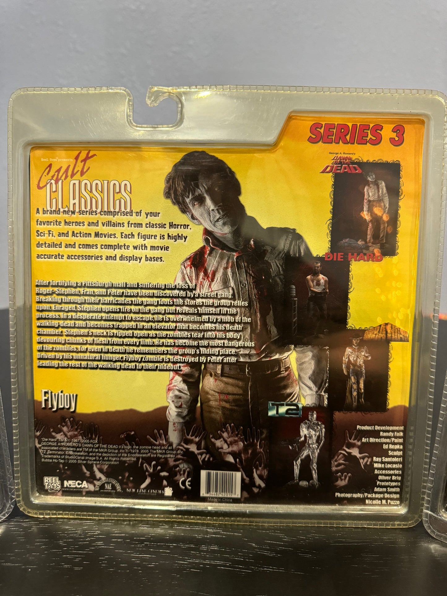 NECA Cult Classics Series 3 Dawn of the Dead Flyboy, Plaid Shirt Zombie & Hare Krishna Zombie