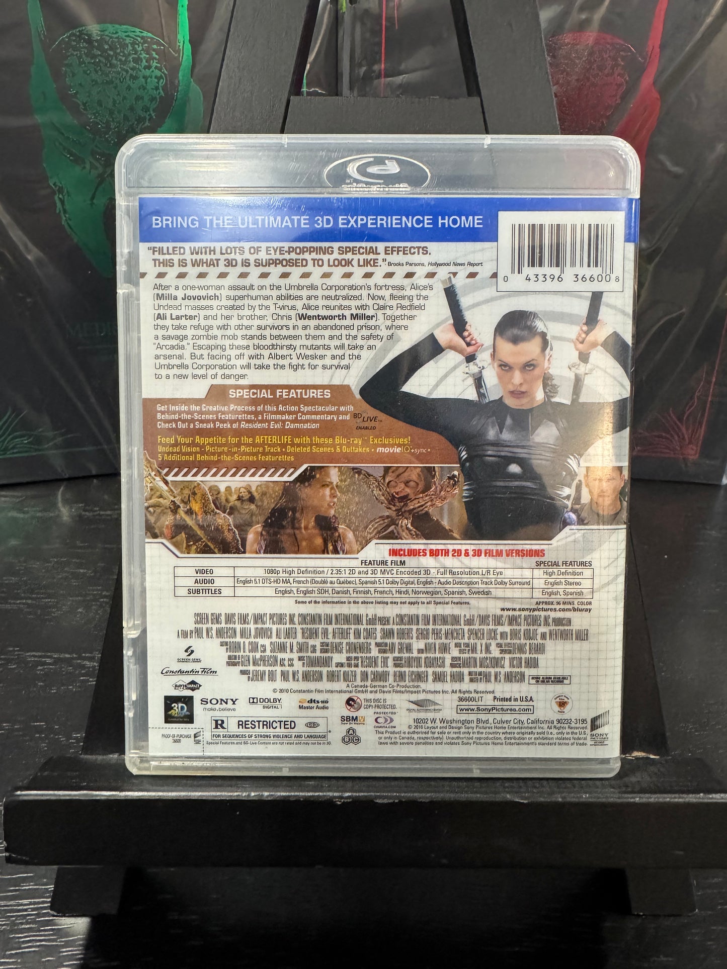 Resident Evil: Afterlife 3D Blu-Ray