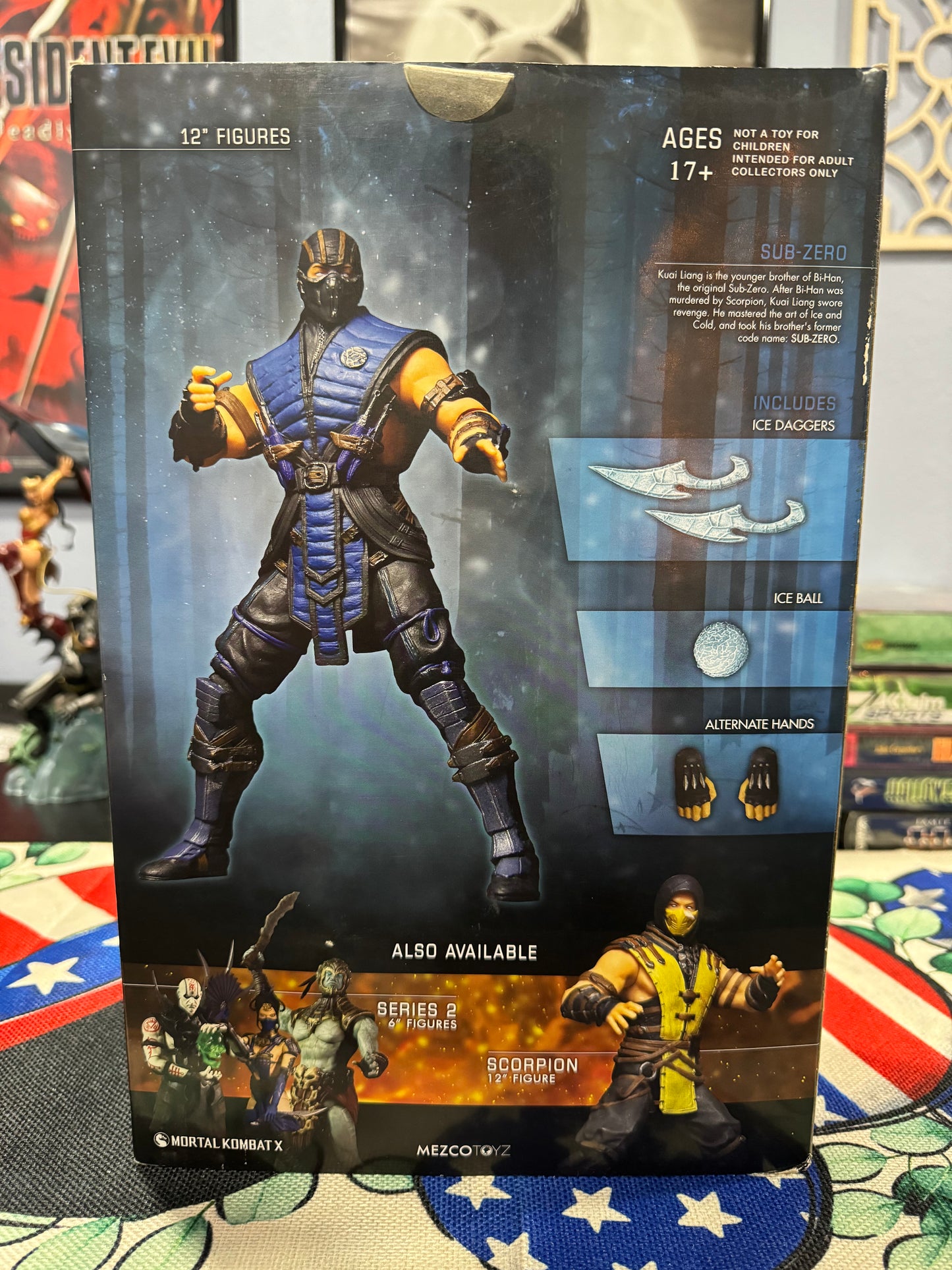 Mezco Mortal Kombat X Sub-Zero 12” Figure