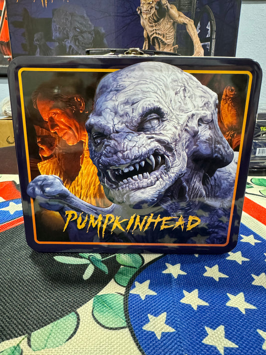 PUMPKINHEAD METAL TIN LUNCH BOX