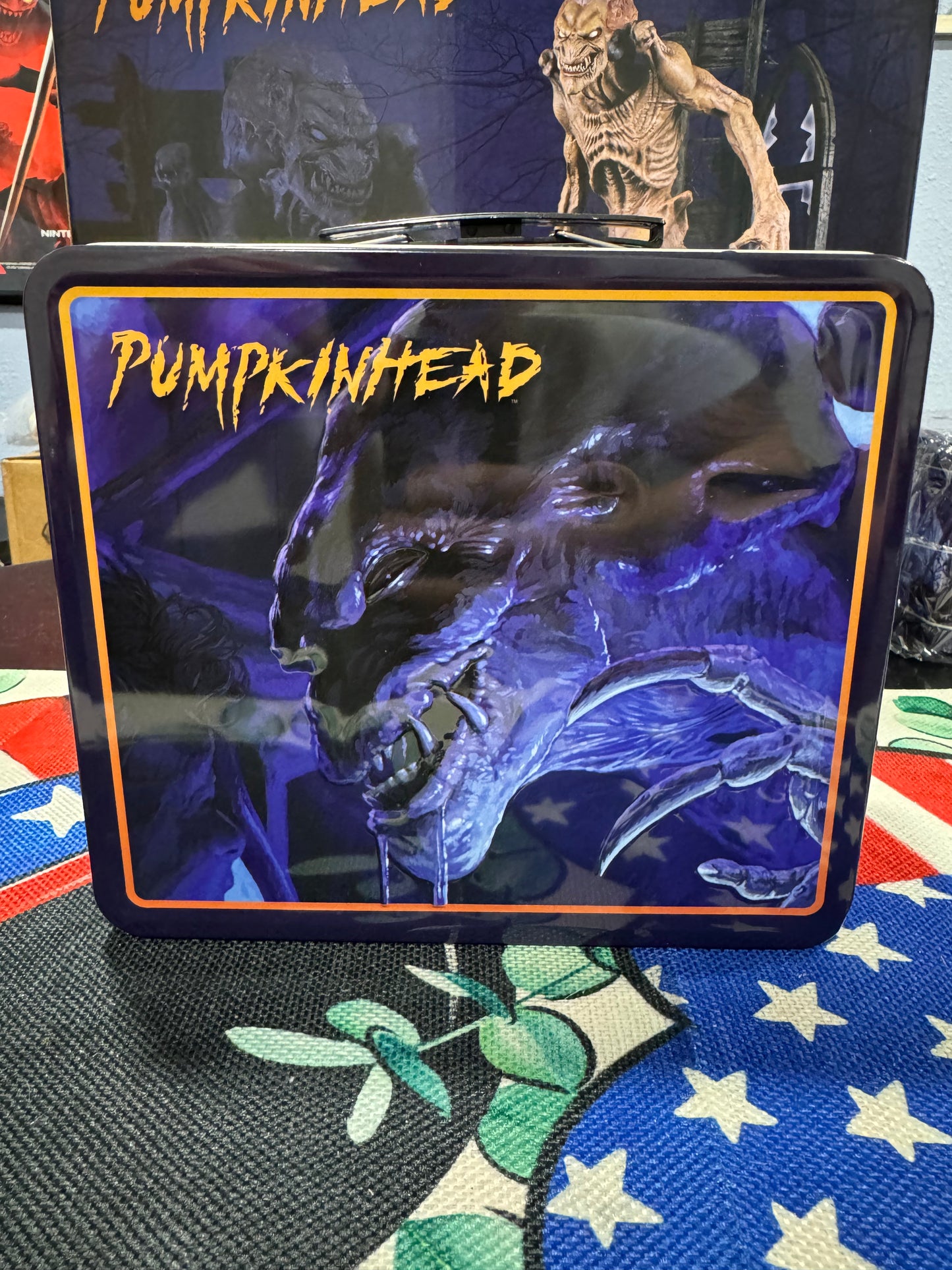 PUMPKINHEAD METAL TIN LUNCH BOX