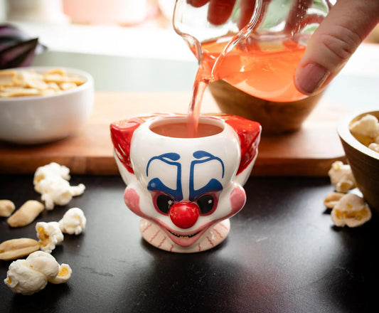 KILLER KLOWNS FROM OUTER SPACE RUDY 2-OUNCE SCULPTED CERAMIC SHOT GLASS