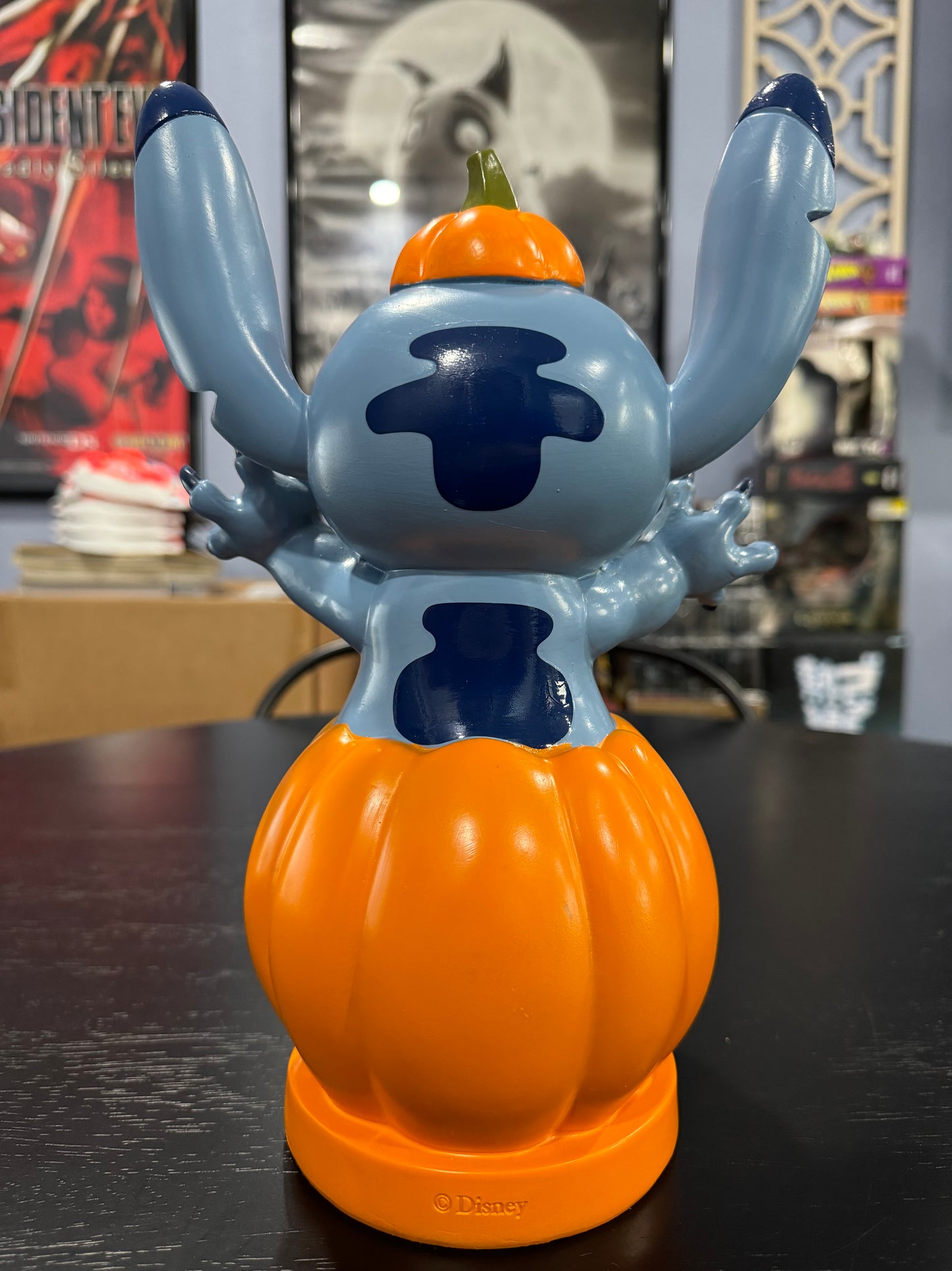 Disney Stitch Pumpkin Jack-O-Lantern Statue