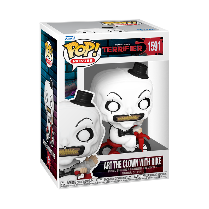 TERRIFIER POP! ART THE CLOWN WITH BIKE