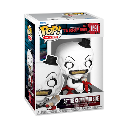 TERRIFIER POP! ART THE CLOWN WITH BIKE