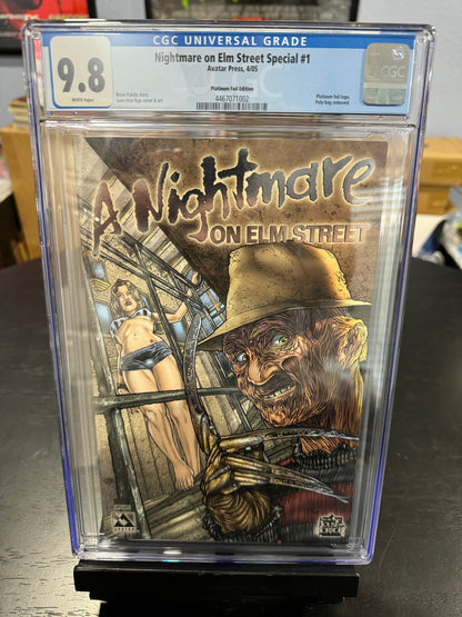 A Nightmare on Elm Street Special #1 Platinum Foil Edition CGC 9.8